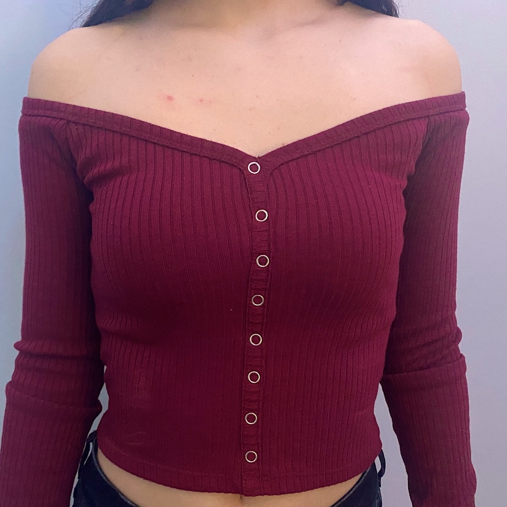Forever 21 Maroon Shirt || S